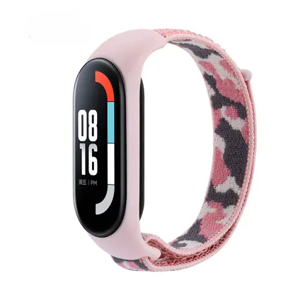 Nylonový řemínek kamufláž Mi Band 8/9 Barevná varianta: Růžová Kamufláž