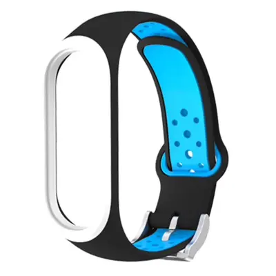 Xiaomi Náhradní náramek Mi band 3/4 EF Barva: Černo-Modro-Bílá, Pro Přístroj: Xiaomi Mi band 3/4