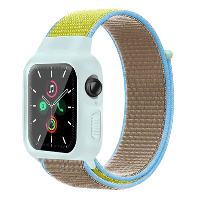 Nylonový set 2v1 pro Apple Watch 38/40/41mm Barevná varianta: Tyrkysovo-Žlutá