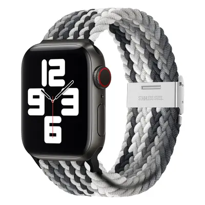 Pletený řemínek pro Apple Watch 38/40/41mm Barevná varianta: Černo-šedo-bílý