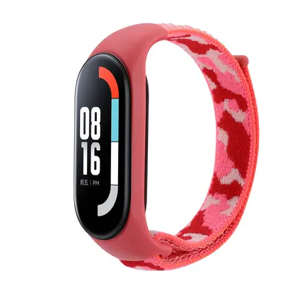 Nylonový řemínek kamufláž Mi Band 3/4/5/6/7 Barevná varianta: Červená kamufláž