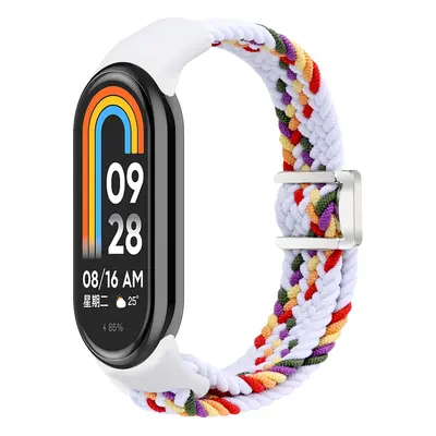 Pletený náramek s magnetickým zapínáním Mi band 8/9 Barevná varianta: Bílý duhový