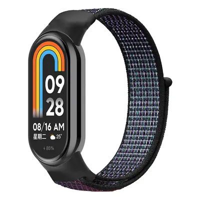 Náhradní náramek SportNylon Mi band 8/9 Barva: Černo-Modro-Fialová, Pro Přístroj: Xiaomi Mi Band