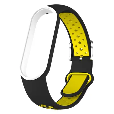 Náhradní náramek Mi band 7/6/5 EF Barva: Černo-Žluto-Bílá, Pro Přístroj: Xiaomi Mi band 5/6/7