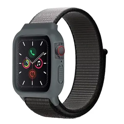 Nylonový set 2v1 pro Apple Watch 42/44/45mm Barevná varianta: Černo-Šedá