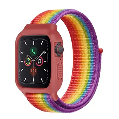 Nylonový set 2v1 pro Apple Watch 42/44/45mm Barevná varianta: Duhová