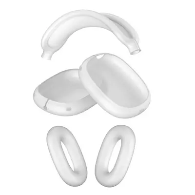 Silikonový set 3v1 pro Airpods Max Barva: Mléčně průhledná