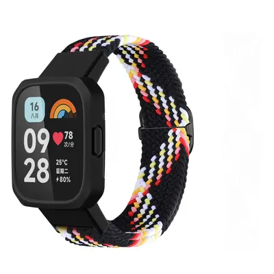 Pletený náramek pro Xiaomi Redmi Watch 3 Lite / Watch 3 Active Barevná varianta: Černý duhový