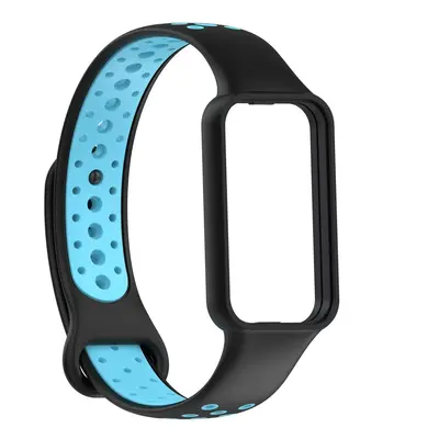 Perforovaný náhradní náramek Mi Band 8 Active / Redmi Band 2 Barevná varianta: Černo-Modrá