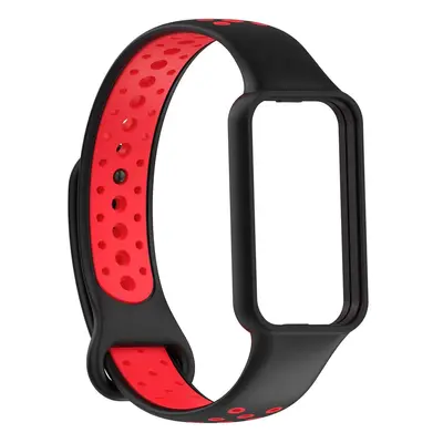 Perforovaný náhradní náramek Mi Band 8 Active / Redmi Band 2 Barevná varianta: Černo-Červený