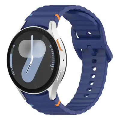 Vroubkovaný řemínek pro Samsung Galaxy Watch 4/5/6/7 Barva náramku: Tmavě modrá