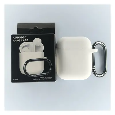 Jednobarevný obal s karabinou pro AirPods 1/2 Barva: White