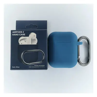 Jednobarevný obal s karabinou pro AirPods 1/2 Barva: Dark Blue