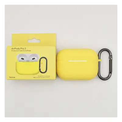 Jednobarevný obal s karabinou pro AirPods PRO / 2 PRO Barva: Yellow