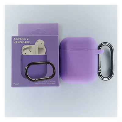 Jednobarevný obal s karabinou pro AirPods 1/2 Barva: Violet