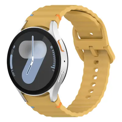 Vroubkovaný řemínek pro Samsung Galaxy Watch 4/5/6/7 Barva náramku: Žluto-oranžová