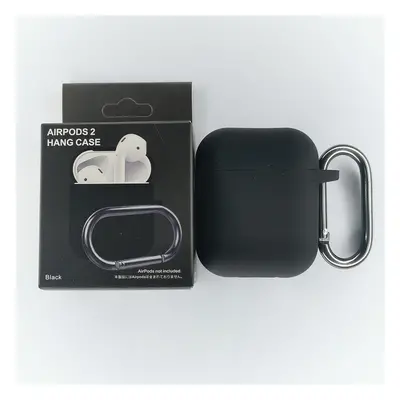 Jednobarevný obal s karabinou pro AirPods 1/2 Barva: Black