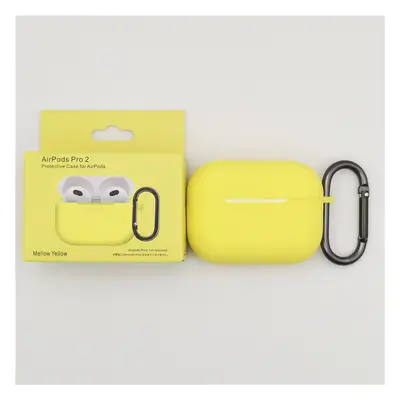 Jednobarevný obal s karabinou pro AirPods PRO / 2 PRO Barva: Mellow Yellow