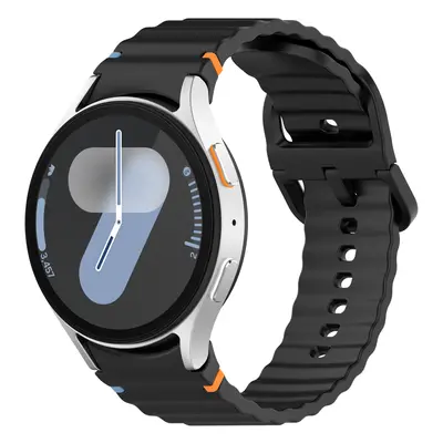 Vroubkovaný řemínek pro Samsung Galaxy Watch 4/5/6/7 Barva náramku: Černá