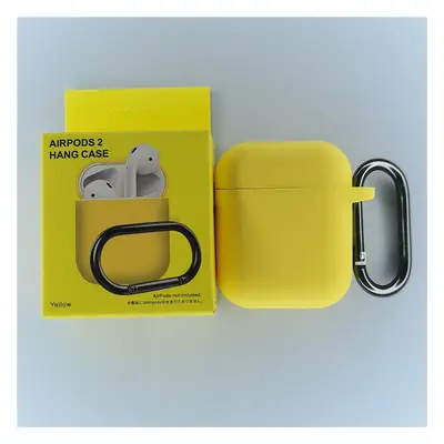 Jednobarevný obal s karabinou pro AirPods 1/2 Barva: Yellow