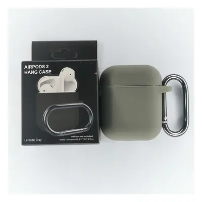 Jednobarevný obal s karabinou pro AirPods 1/2 Barva: Lavender Grey