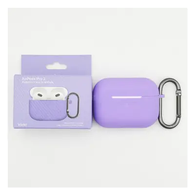 Jednobarevný obal s karabinou pro AirPods PRO / 2 PRO Barva: Violet