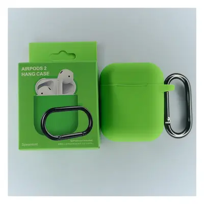 Jednobarevný obal s karabinou pro AirPods 1/2 Barva: Spearmint