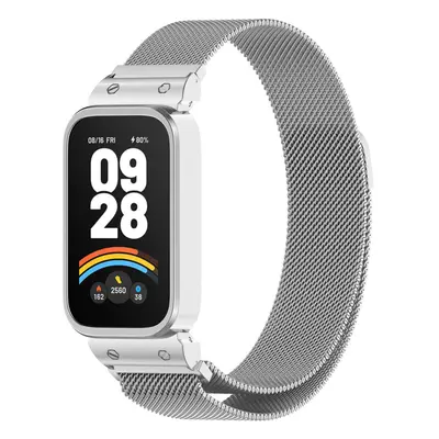 Milánský tah magnetický řemínek pro Mi band 9 Active / Redmi Band 3 Barevná varianta: Stříbrný