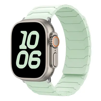 Silikonový magnetický řemínek pro Apple Watch 42/44/45/46/49mm Barva: Mentolový