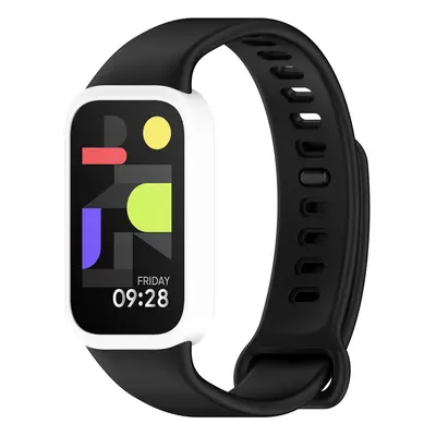 Dvojbarevný silikonový náramek pro Mi Band 9 Active / Redmi Band 3 Barevná varianta: Černo-Bílá