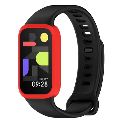 Dvojbarevný silikonový náramek pro Mi Band 9 Active / Redmi Band 3 Barevná varianta: Černo-Červe