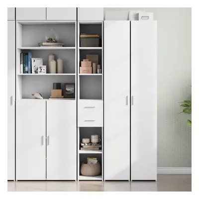 vidaXL Skříň highboard bílá 30 x 42,5 x 185 cm kompozitní dřevo