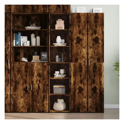 vidaXL Skříň highboard kouřový dub 40 x 41 x 185 cm kompozitní dřevo