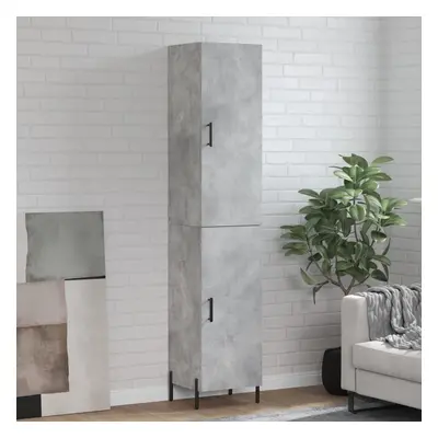 vidaXL Skříň highboard betonově šedá 34,5x34x180 cm kompozitní dřevo