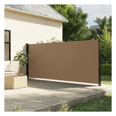 vidaXL Zatahovací boční markýza taupe 160 x 500 cm