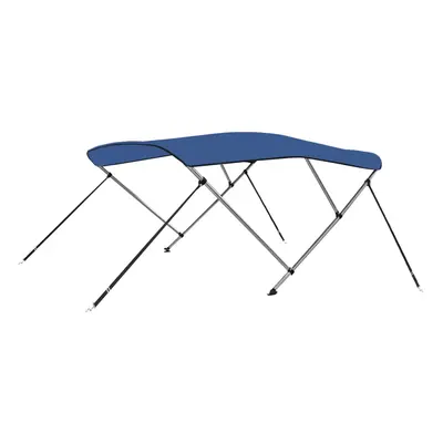 vidaXL Bimini stříška se 3 oblouky modrá 183 x 180 x 137 cm