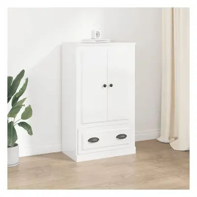 vidaXL Skříň highboard lesklá bílá 60 x 35,5 x 103,5 kompozitní dřevo