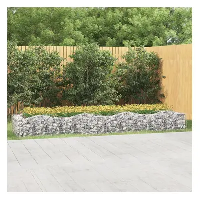 vidaXL Klenutý gabion vyvýšený záhon 400x100x50 cm pozinkované železo