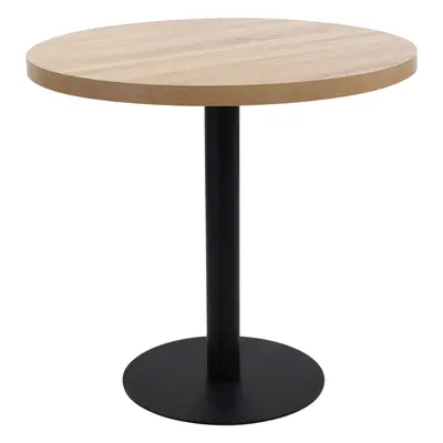 vidaXL Bistro stolek světle hnědý 80 cm MDF