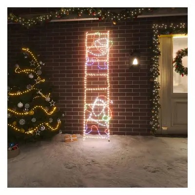 vidaXL Skládací Santa na žebříku s 552 LED 50 x 200 cm