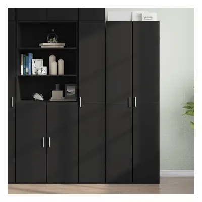 vidaXL Skříň highboard černá 30 x 42,5 x 185 cm kompozitní dřevo