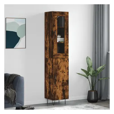 vidaXL Skříň highboard kouřový dub 34,5 x 34 x 180 cm kompozitní dřevo