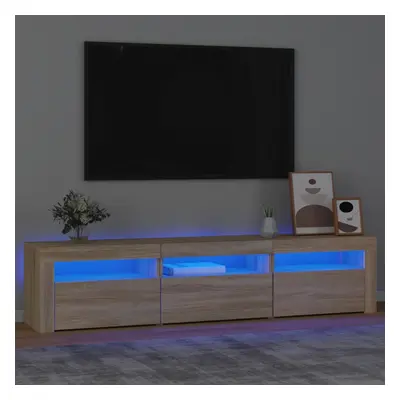 vidaXL TV skříňka s LED osvětlením dub sonoma 180x35x40 cm