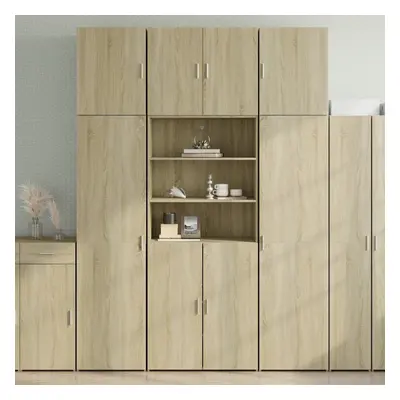 vidaXL Skříň highboard dub sonoma 80 x 42,5 x 249 cm kompozitní dřevo