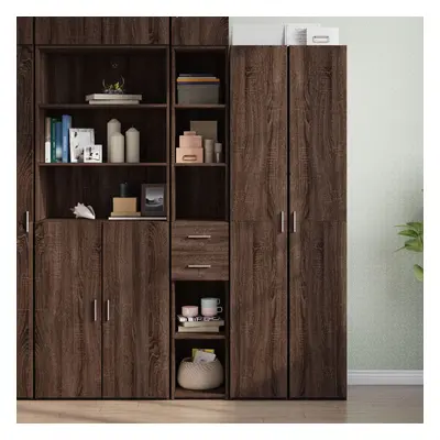 vidaXL Skříň highboard hnědý dub 30 x 42,5 x 185 cm kompozitní dřevo