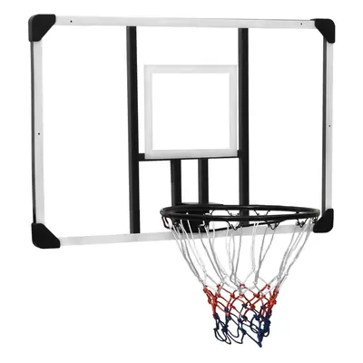 vidaXL Basketbalový koš s průhlednou deskou 106x69x3 cm polykarbonát