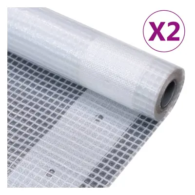 vidaXL Krycí plachty 2 ks 260 g/m² 1,5 x 15 m bílé