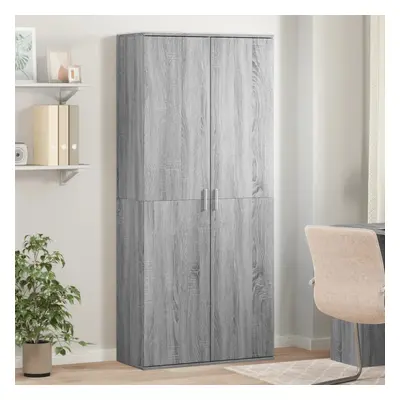 vidaXL Skříň highboard šedá sonoma 80 x 35 x 180 cm kompozitní dřevo