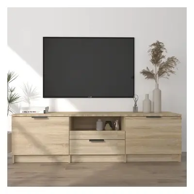 vidaXL TV skříňka dub sonoma 140 x 35 x 40 cm kompozitní dřevo