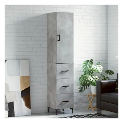 vidaXL Skříň highboard betonově šedá 34,5x34x180 cm kompozitní dřevo